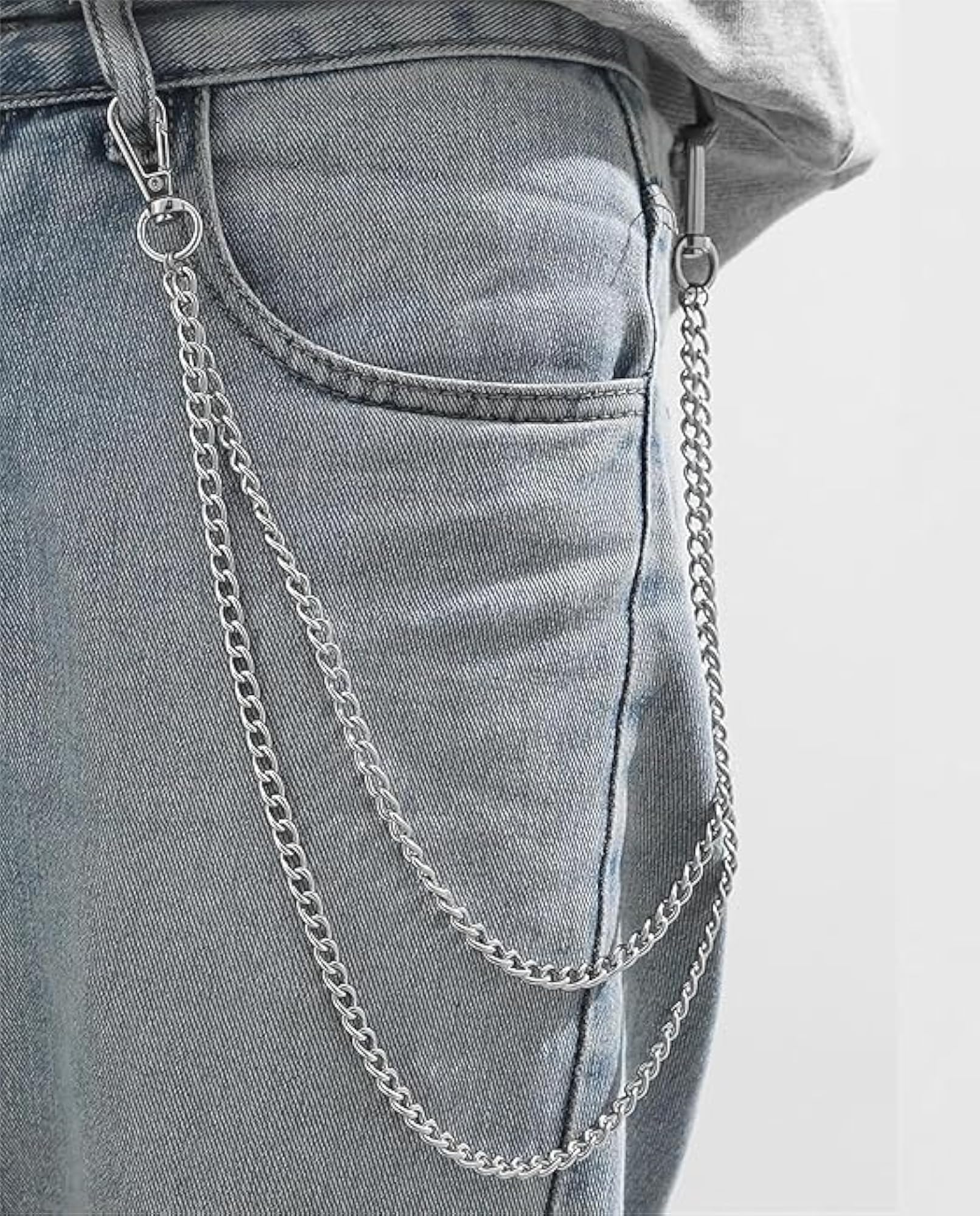 Unisex Stainless Steel Jean and Trouser Chain, Stylish Accessory
