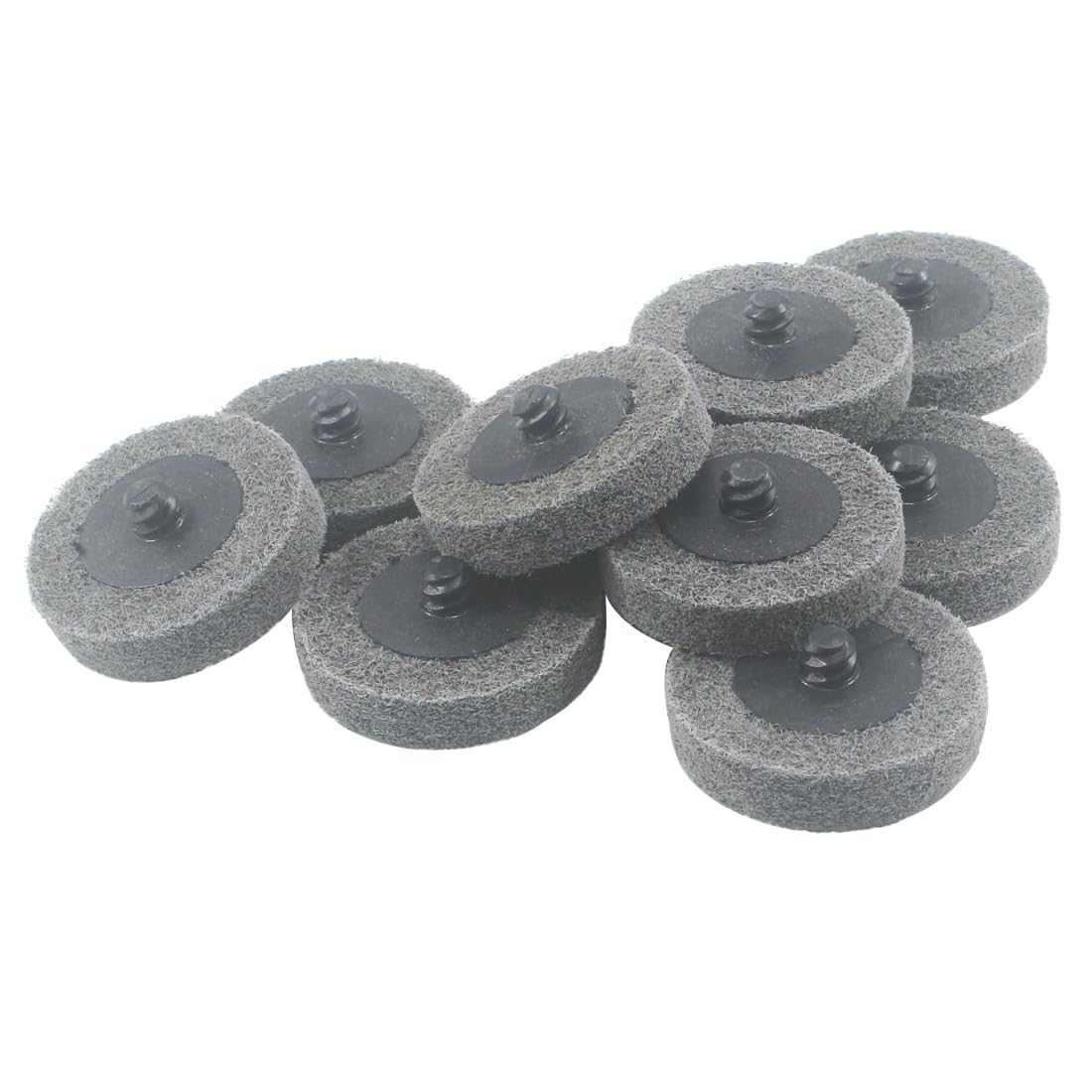 Luo ke 10 Pcs 2 Inch Sanding Discs Quick Change Silicon Carbide Surface Preparation Wheels for Drill & Die Grinder Sanding Disc, Paint Stripper & Rust