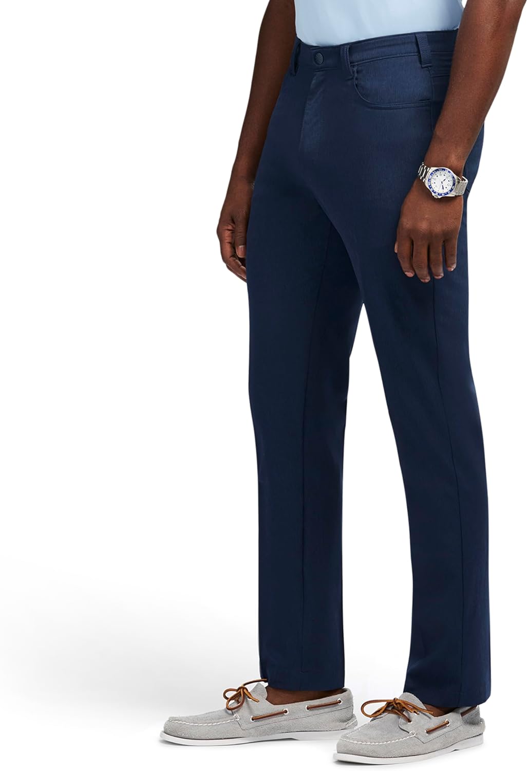 Izod Mens Traveler Non-Iron Flat Front Chino Pant - Image 2