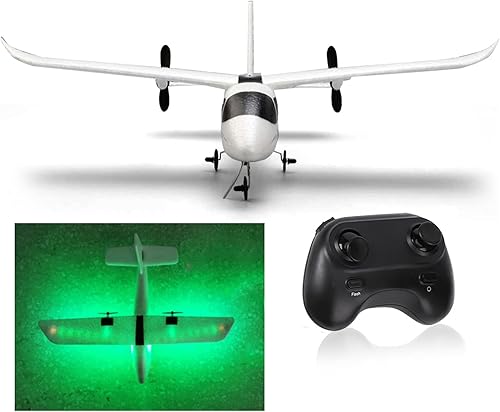 Miniatura 7 de Oumefar Avión a control remoto, planeador a control remoto DIY RC planeador de ala fija para niños, fácil listo para volar, planeador RC montado DIY