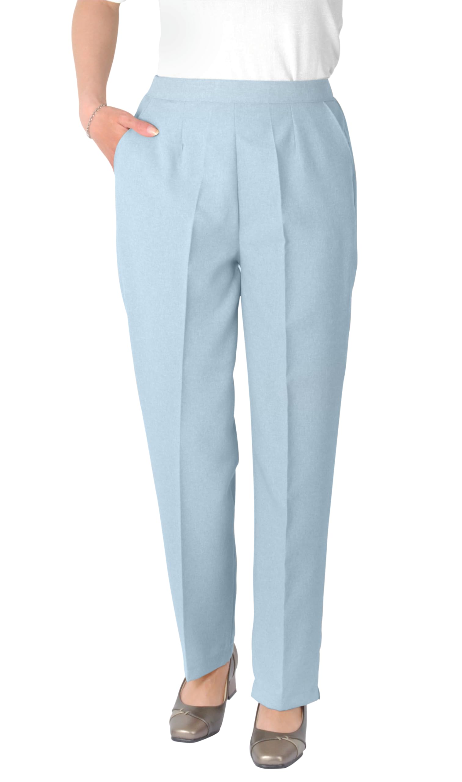 29" Leg - Ladies Lightweight Trousers - Sky - 26 - Long