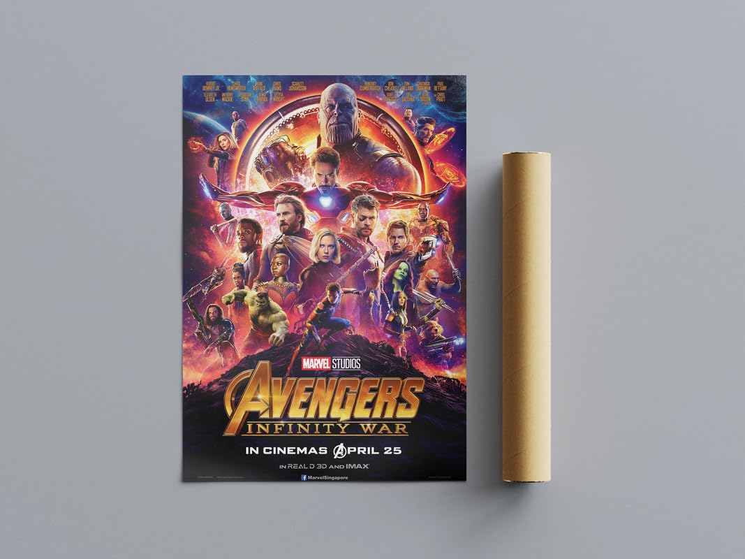 Pixie Posters Multi Colour All Time Great Movie Posters Infinity War Wall Art (A4 Size 21Cmx29.7cm)