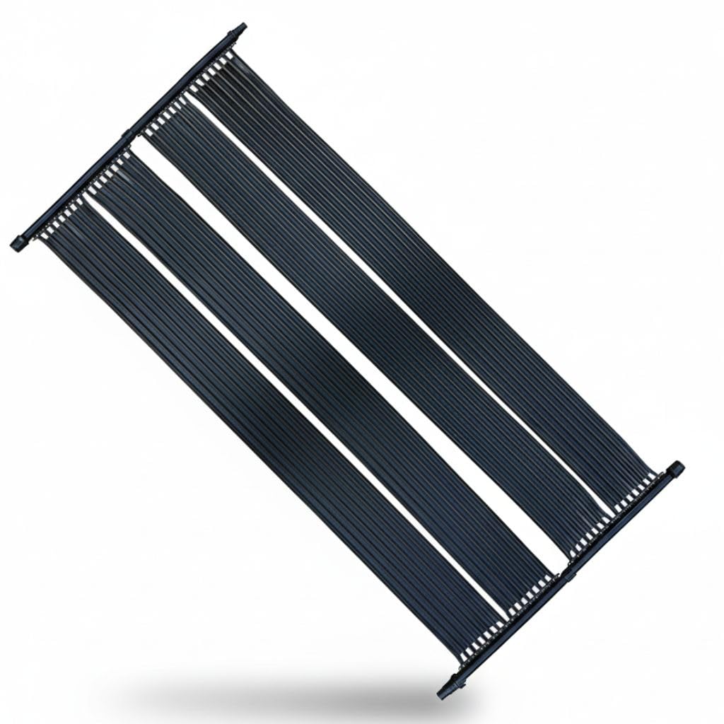 Melko Solarkollektor Poolheizung Set 300 x 80 cm, Warmwasser Heizung Solarheizung für Pools Schwimmbad bis 12.000 l | Wasserinhalt | Beliebig erweiterbar | UV-beständiger Kunststoff | Solarmatte