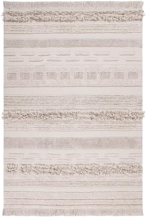 Lorena CanalsWashable Rug Air Dune White Recycled Cotton - Beige - 170x240 cm