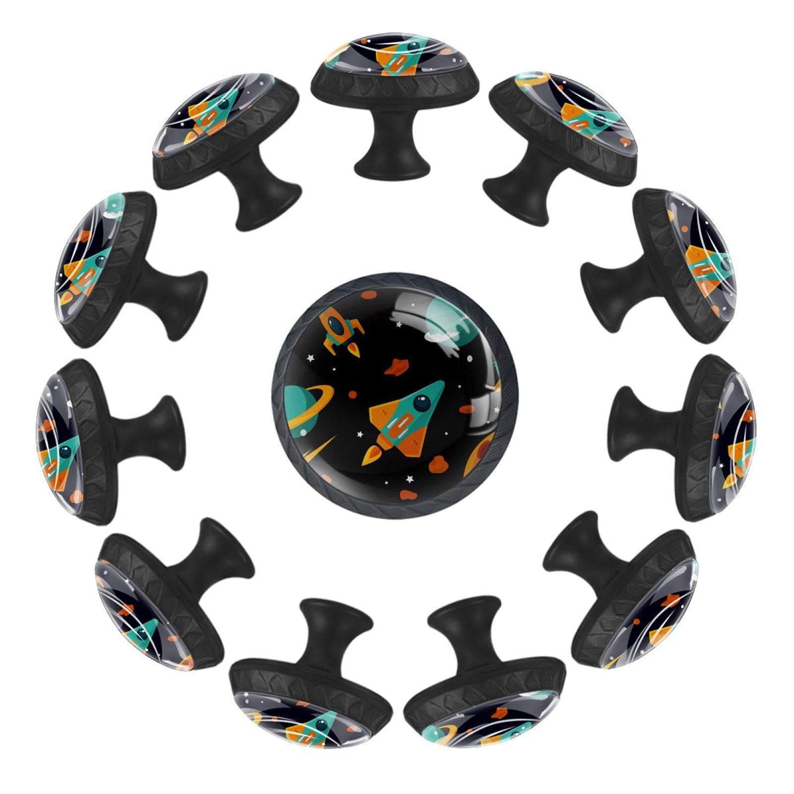 Boutons de tiroir ronds 35mm Starship lot de 12 pour commode de chambre