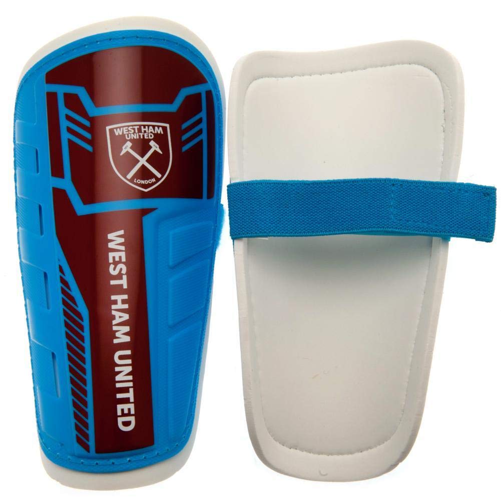 West Ham United FC Youths Shin Pads (One Size) (Blue/Red)