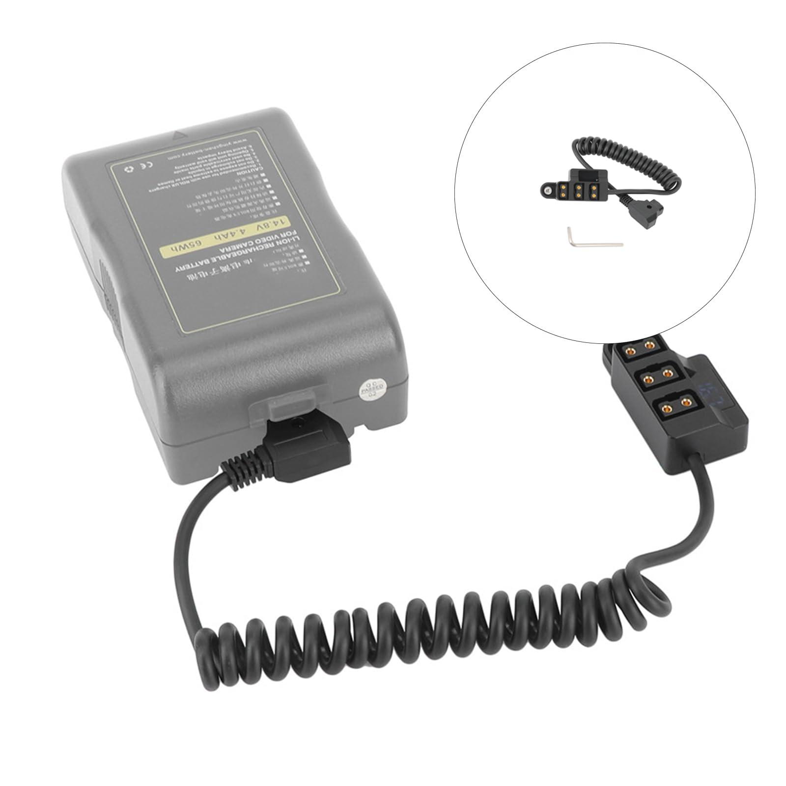 Kabel akumulatora Duty V z 3 wyjściami w czasie rzeczywistym do jednoczesnego ładowania Heavy Duty Power Splitter
