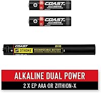 Vista 7 de Coast® G23 - Linterna LED magnética de doble alimentación alcalina de 120 lúmenes con luz de área C.O.B