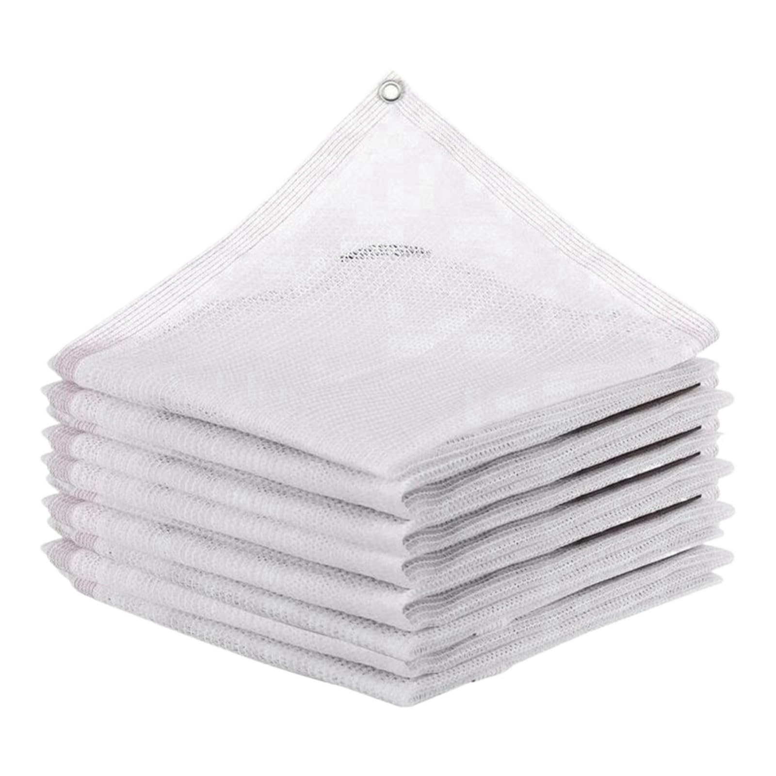 Toile d'ombrage jardin 2x3m blanche 3 broches pour protection cour et balcon
