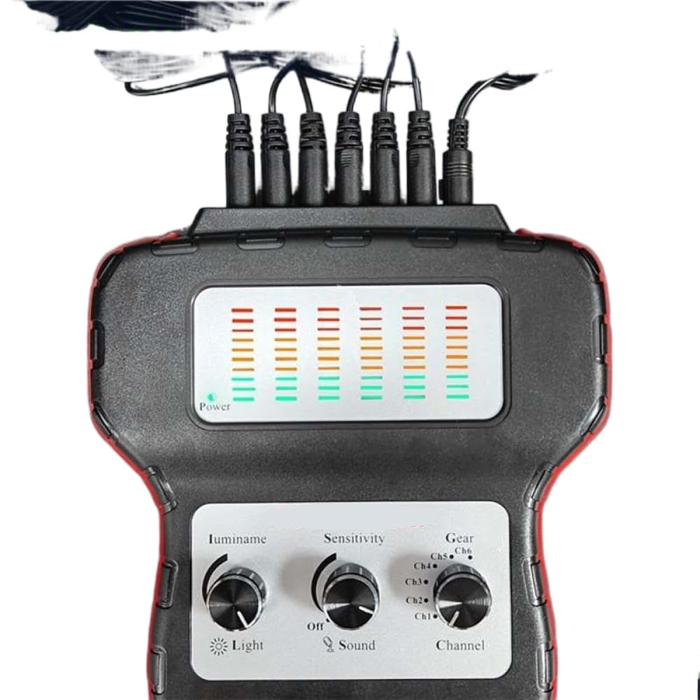 Estetoscopio de Seis Canales Detector de chasis de Coche Estetoscopio de Ruido del Motor Compatible con vehículos automotrices