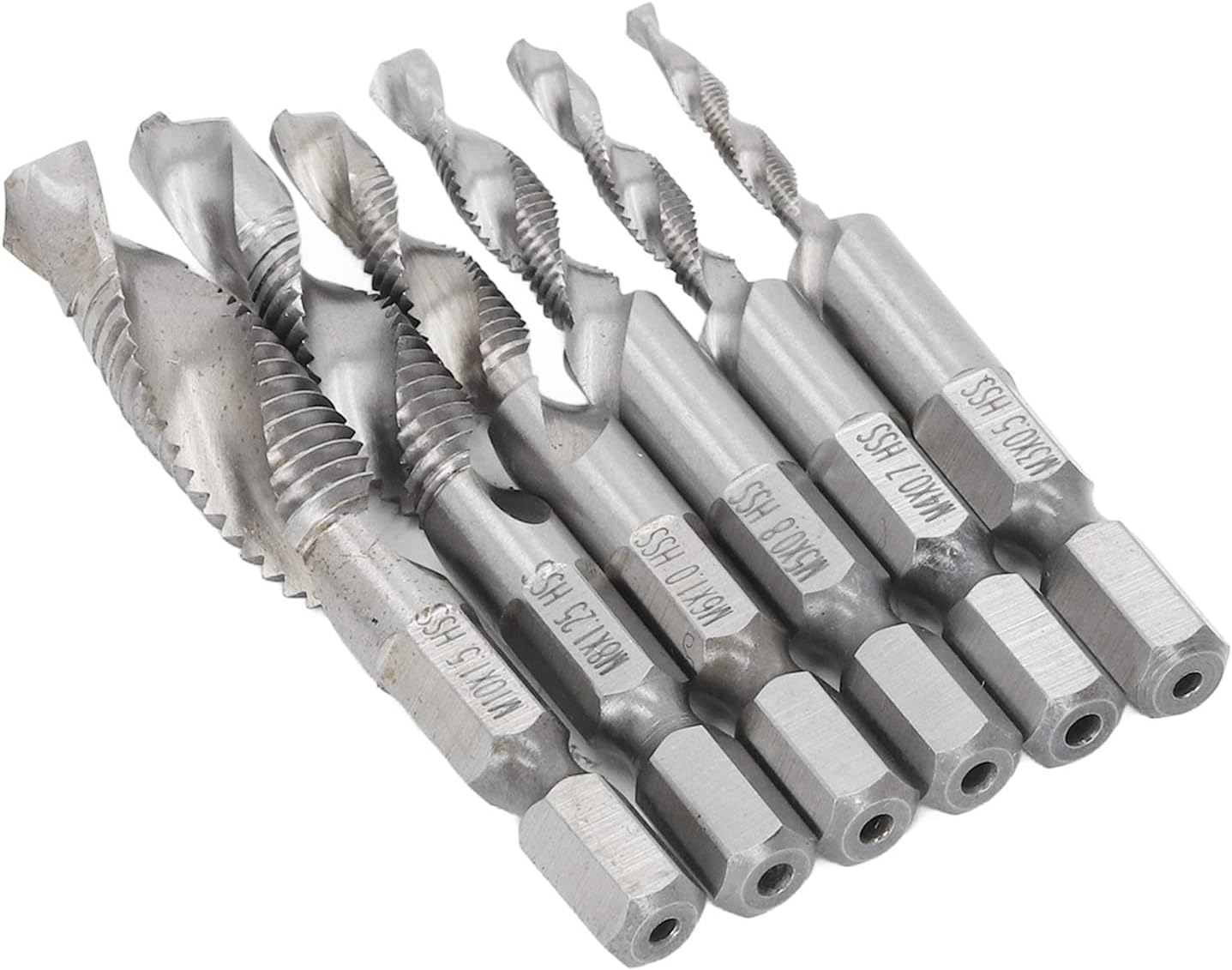 Drilling Screw Tapping Tool Set, Combination Drill Tap Set M3 M4 M5 M6