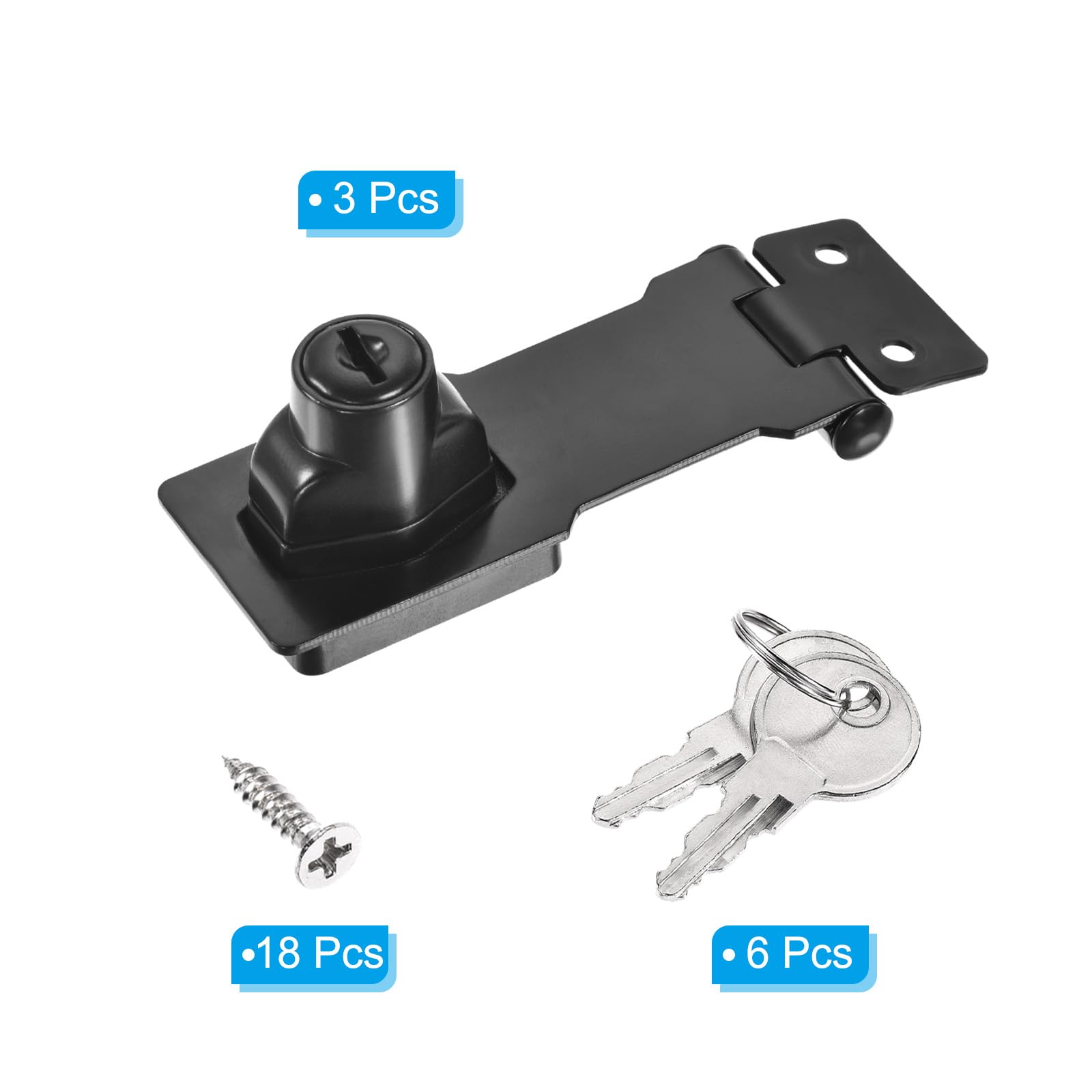 PATIKIL Keyed Hasp Locks - Image 3