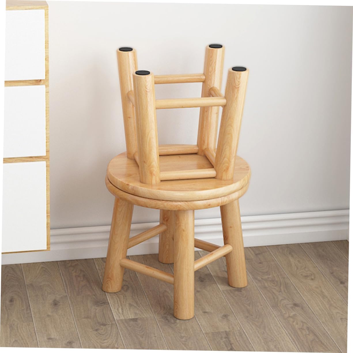 Solid and Girls Stool Boy Girl Step Stool for Kitchen Sitting Light and Gentle Safe