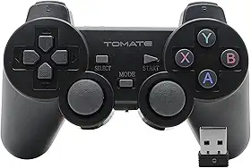 Controle Sem Fio Para Pc Com JoyStick Gamer Analogico USB 2.4G