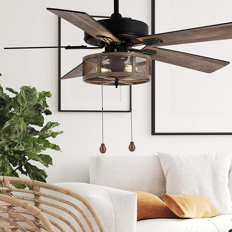 Image of Ceiling Fan Chain Pulls Extenders Decorative Ornaments 12 Inches White Color Wooden Pendant Pull Chain Extension for Ceiling Light Lamp Fan Chain 4 Pcs (white and bronze)