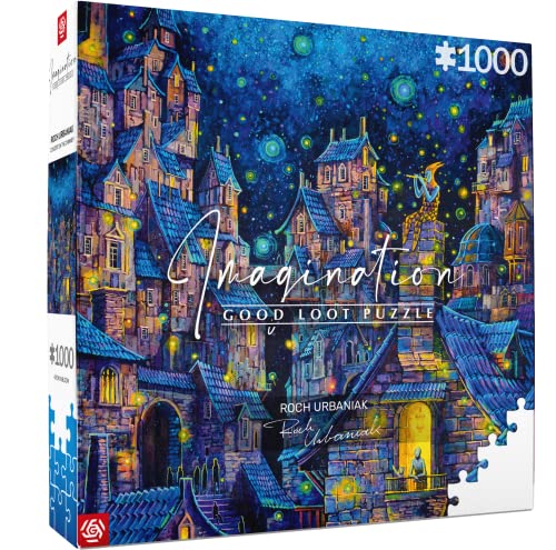 GOOD LOOT Puzzle Imagination Series Roch Urbaniak Concert on The Chimney Detailed Picture Durable Product Numerous Hours of Fun Family Entertainment 1000 Pieces 68 x 48 cm