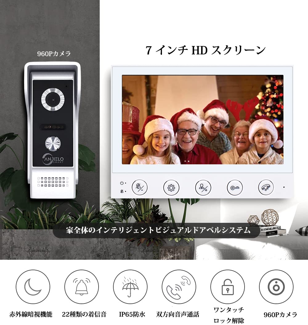 テレビドアホン Amazon.co.jp: テレビドアホン ビデオドアホン 広角レンズ LEDライト