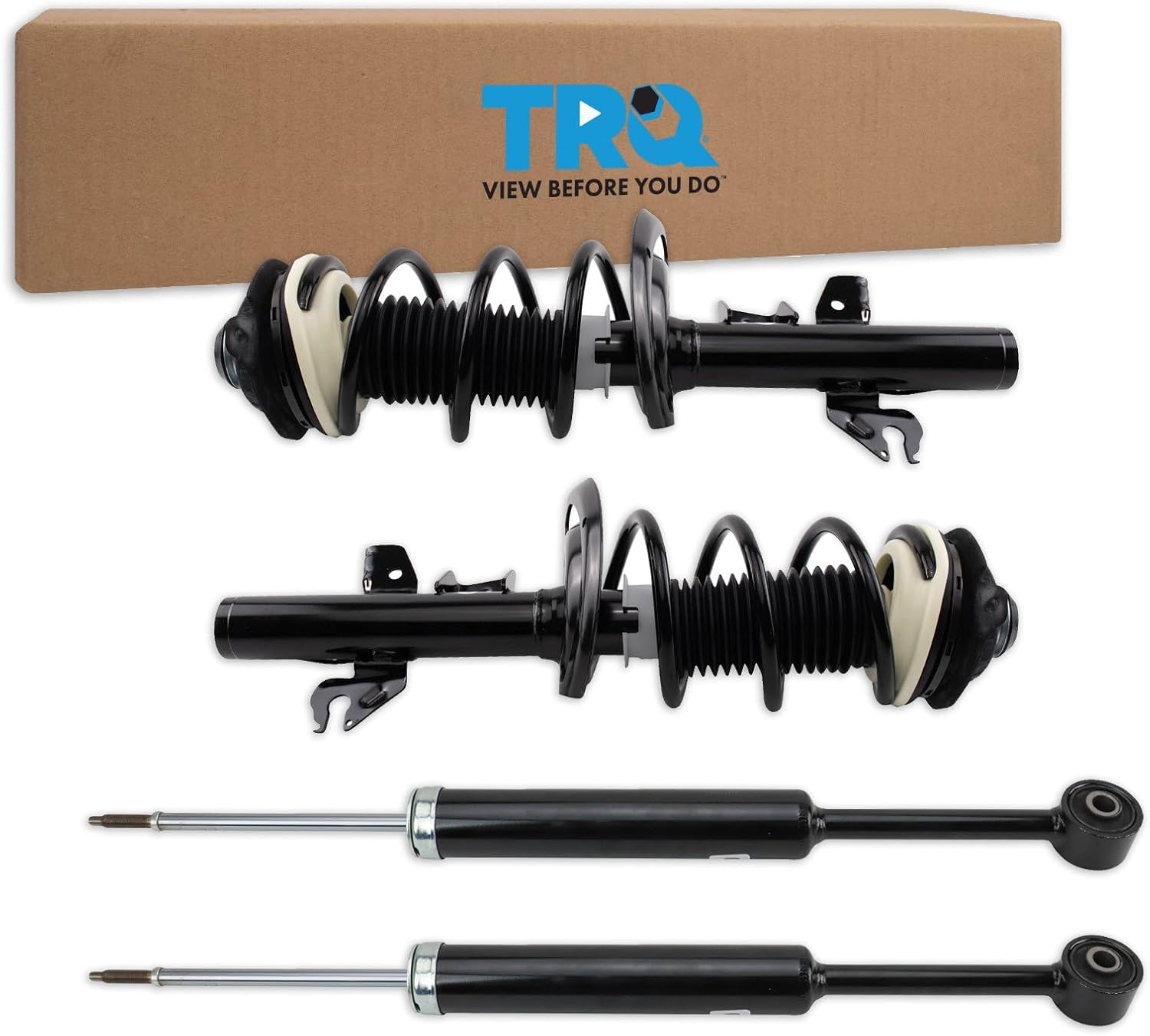 TRQ Complete Front & Rear Strut Shock Kit for 2015-2017 Chrysler 200 - Pre-Assembled Assemblies Restore Ride Comfort