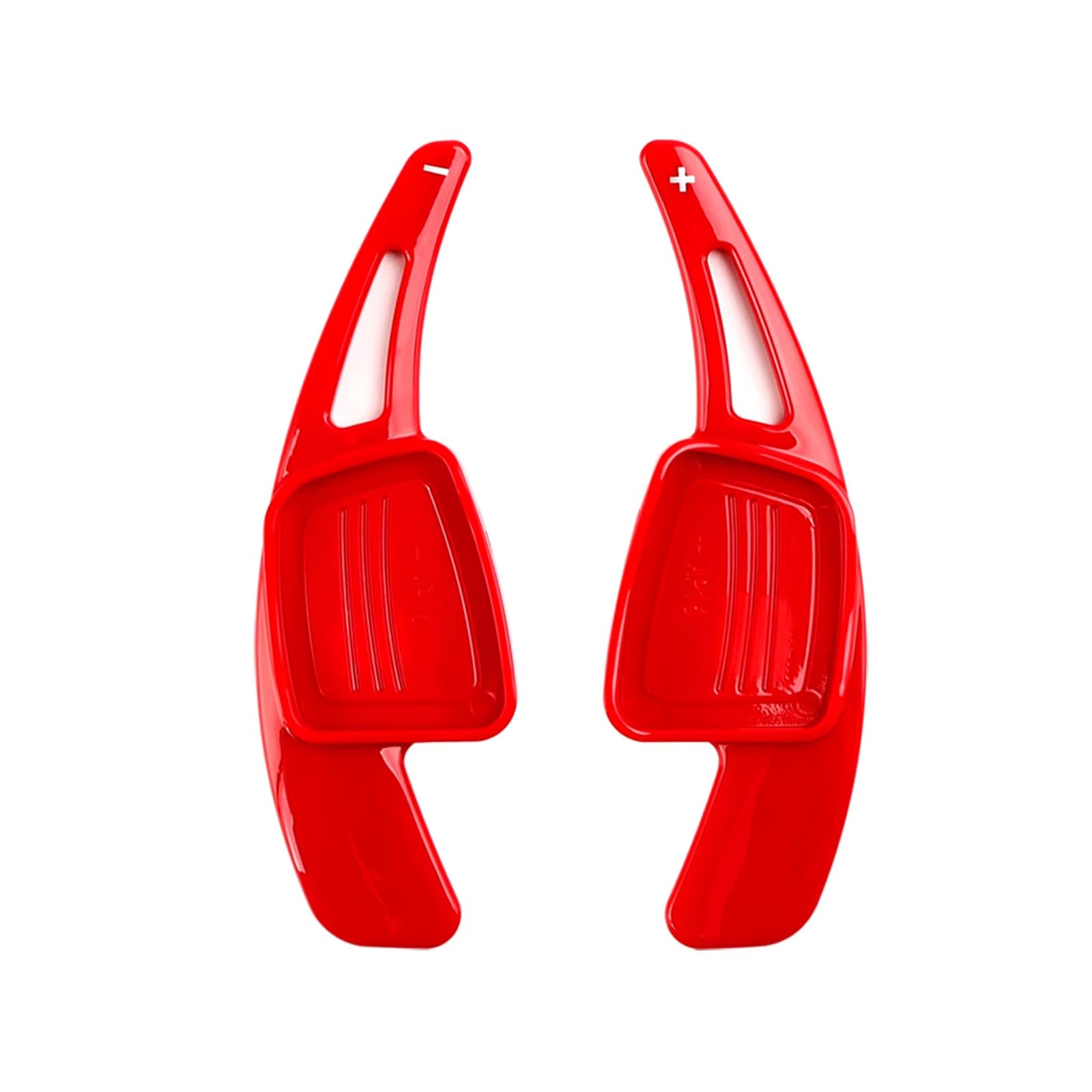 ontto ABS per volante auto, palette del cambio, estensione leva del cambio compatibile con Audi 2017-2019 S3 S5 SQ2 SQ5 A3 8V A4 A5 Q2 Q3 Q5 Q7 Paddleshift copertura estensione accessori-Rosso