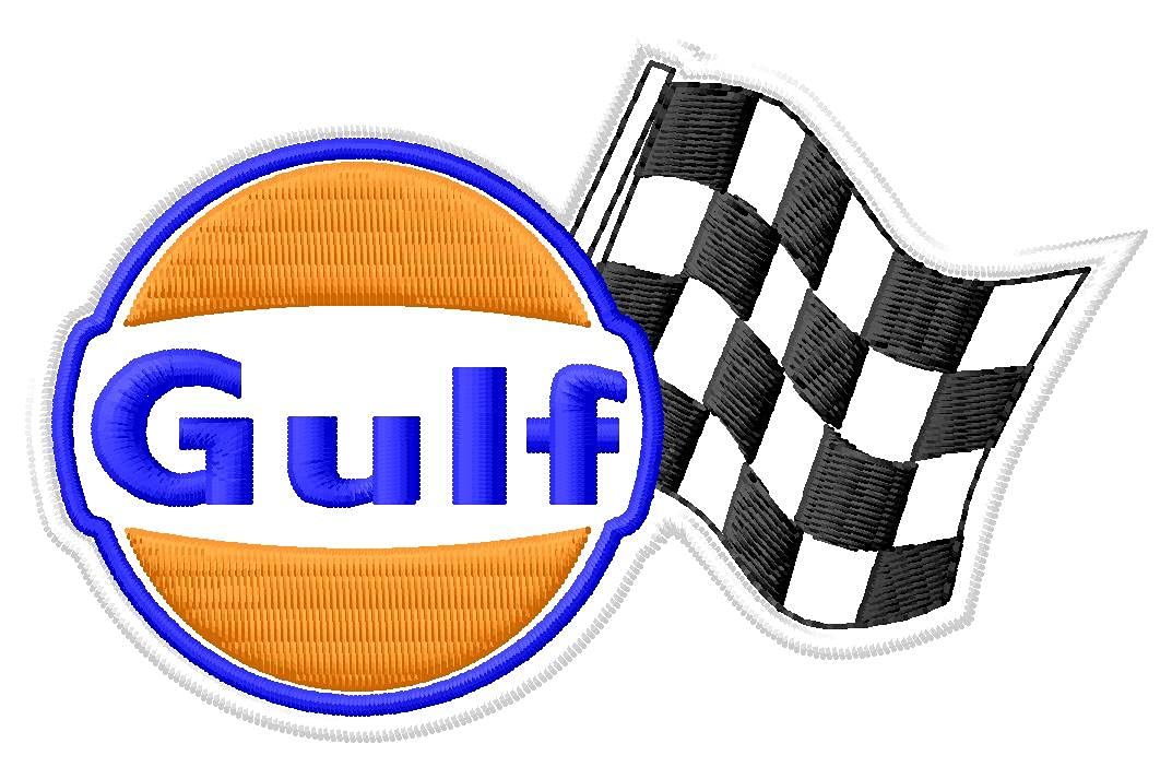 Toppa Ricamata Termoadesiva Per Tifosi – Bandiera Gul Racing – 10,20 X 5,70 Cm – Prodotta In UE