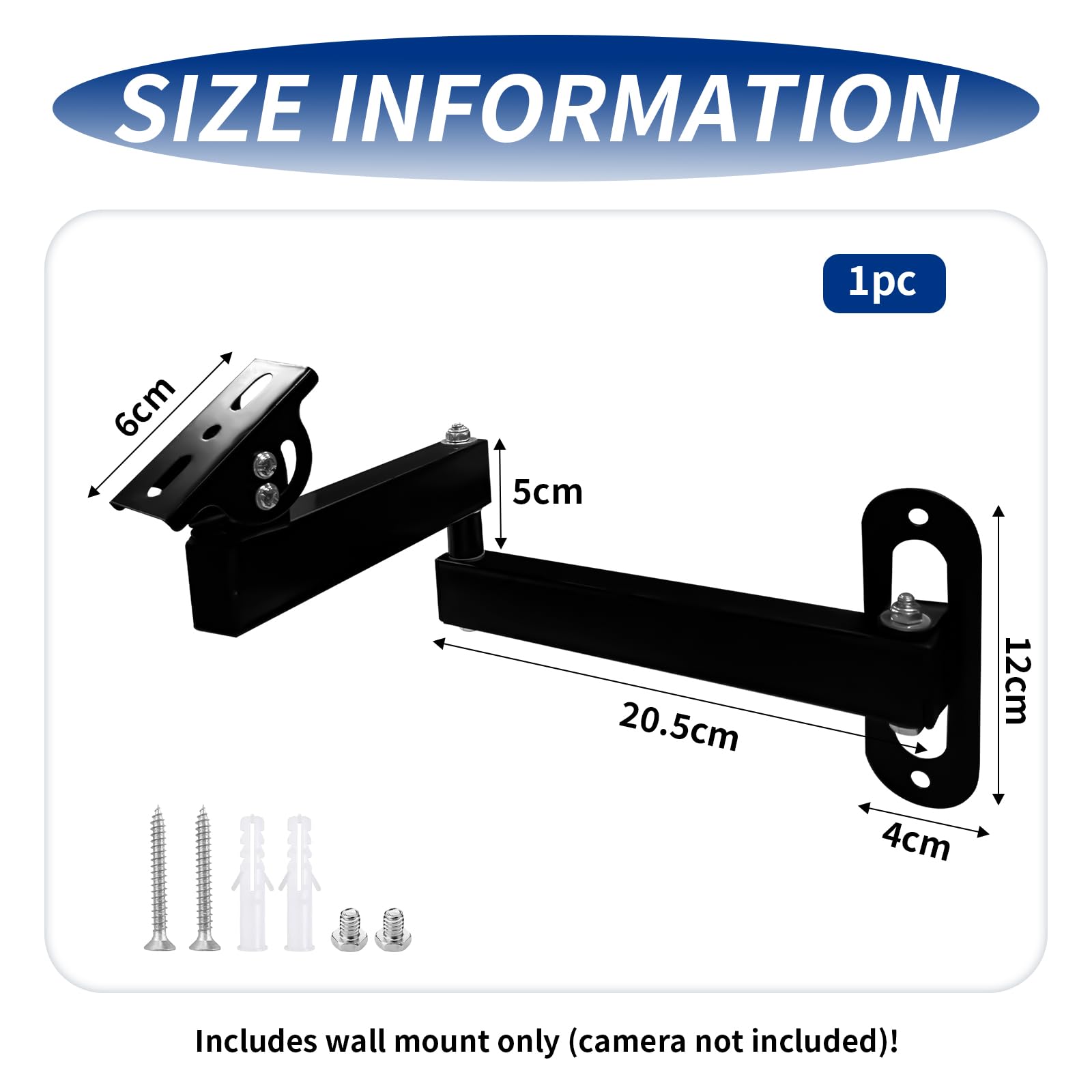 Camera Bracket, Wall Mount for Surveillance Camera Adjustable Camera Brackets - Image 2