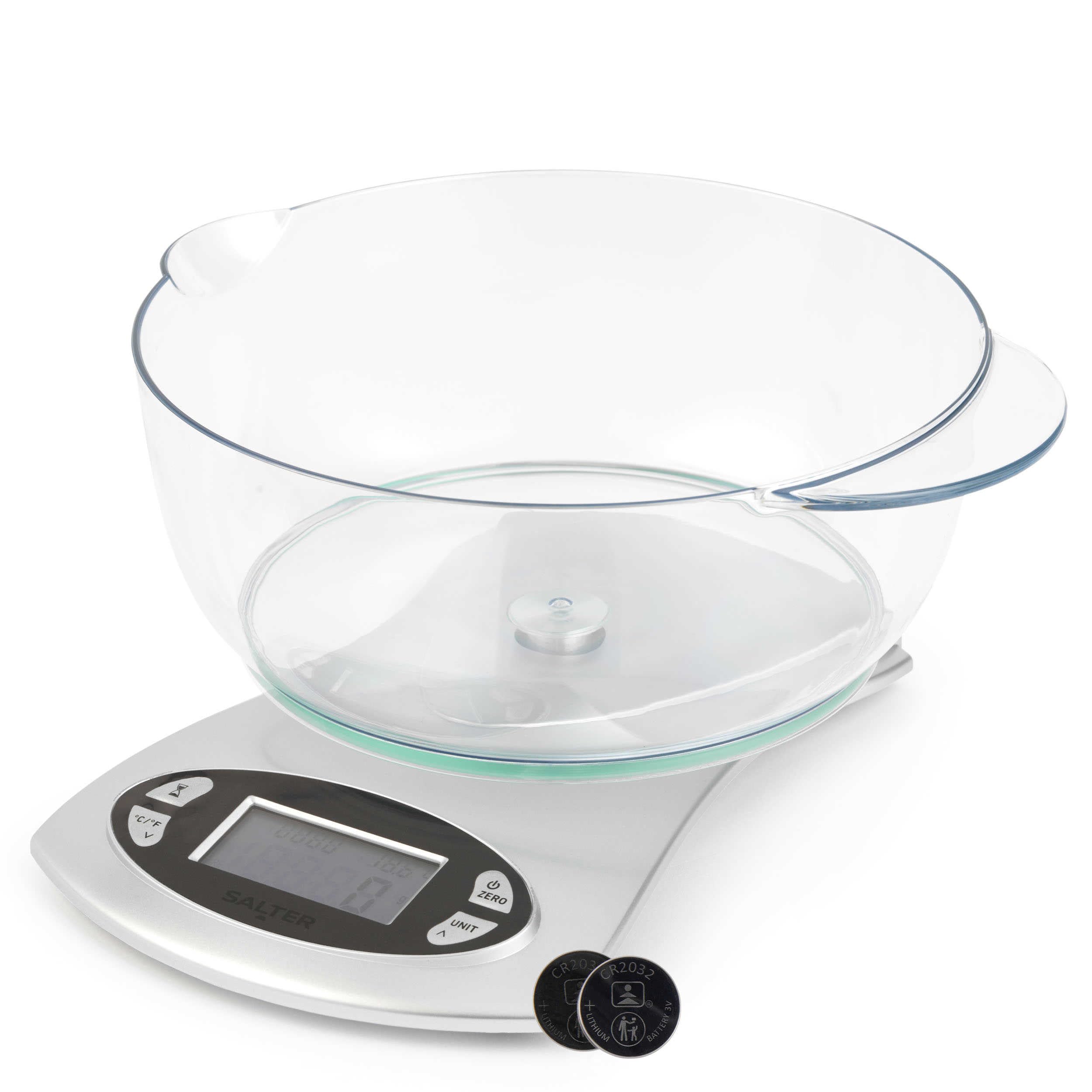 Amazon.com: Salter 4-in-1 Digital Kitchen Scale with Bowl, 5 Kg