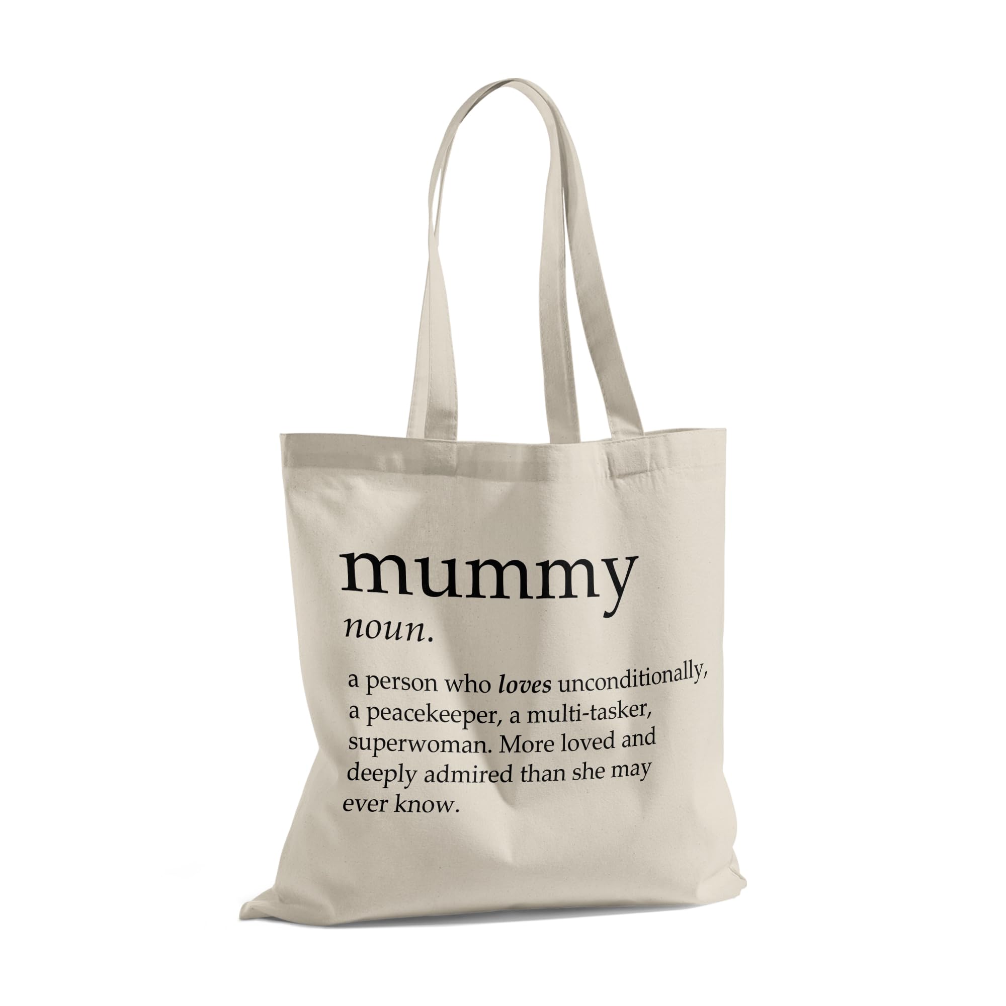Media Replication Print Maniacs Mothers Day Present Shopping Birthday Mother Mum Mummy Gift Tote Bag Mum Noun (Mummy)