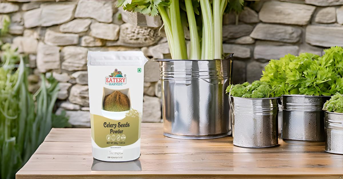 EATERY HARVEST by Saipro Celery Seeds Powder 150 gm, For Seasonings| Salad Dressings| Spice Rubs | Herbal Teas| Spice Premixes| ajmoda spice seeds powder - Image 6 thumbnail