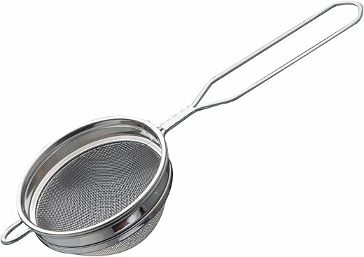 SignoraWare Kitchen Tools Stainless Steel(Food Grade) Steelo Tea Strainer/Chai Chhalni/Coffee Strainer/Tea Filter/Juice and Oil Filter with Wire Handle and Stainless Steel…