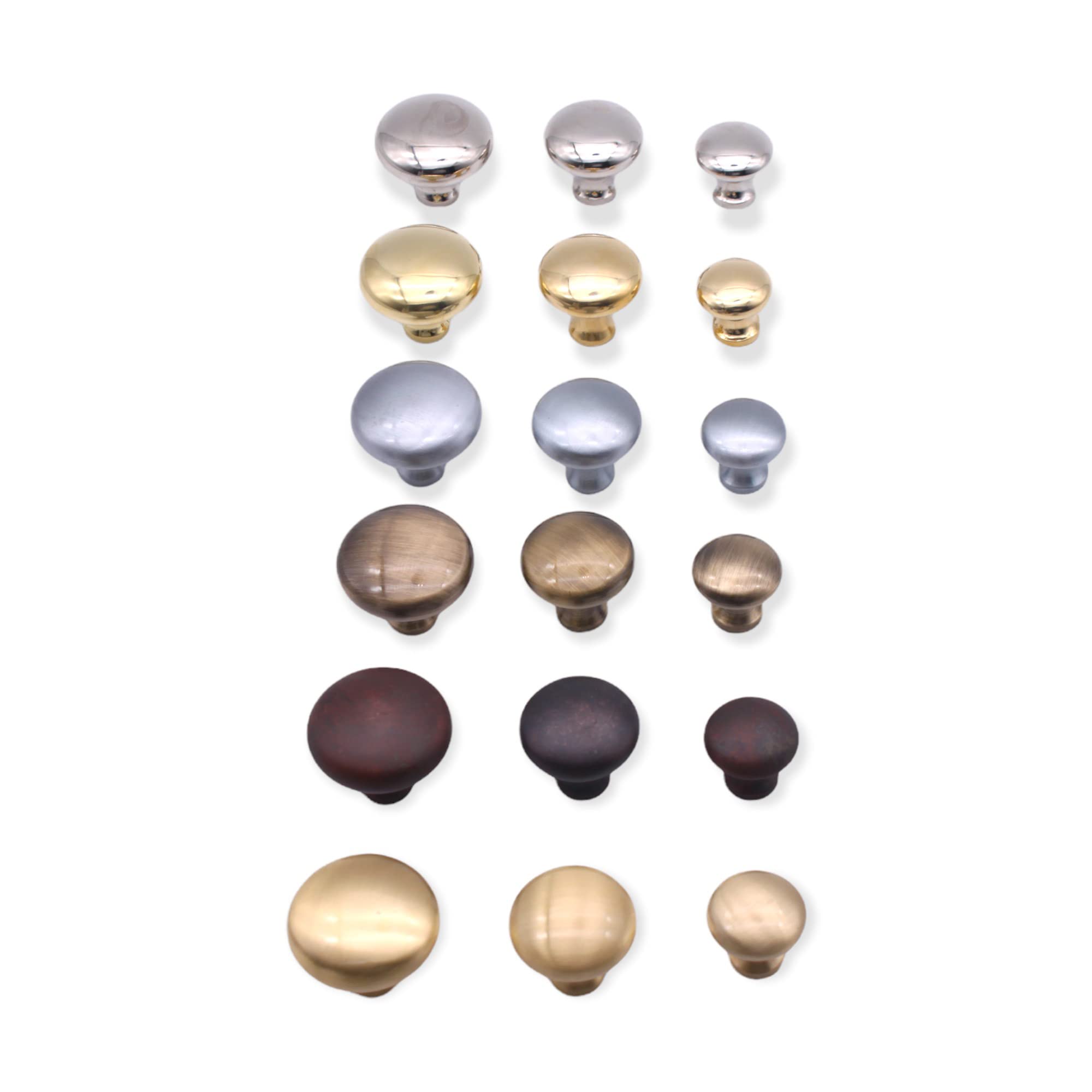 NC Lot De 6 Petits Boutons De Placard Ronds En Forme De Champignon