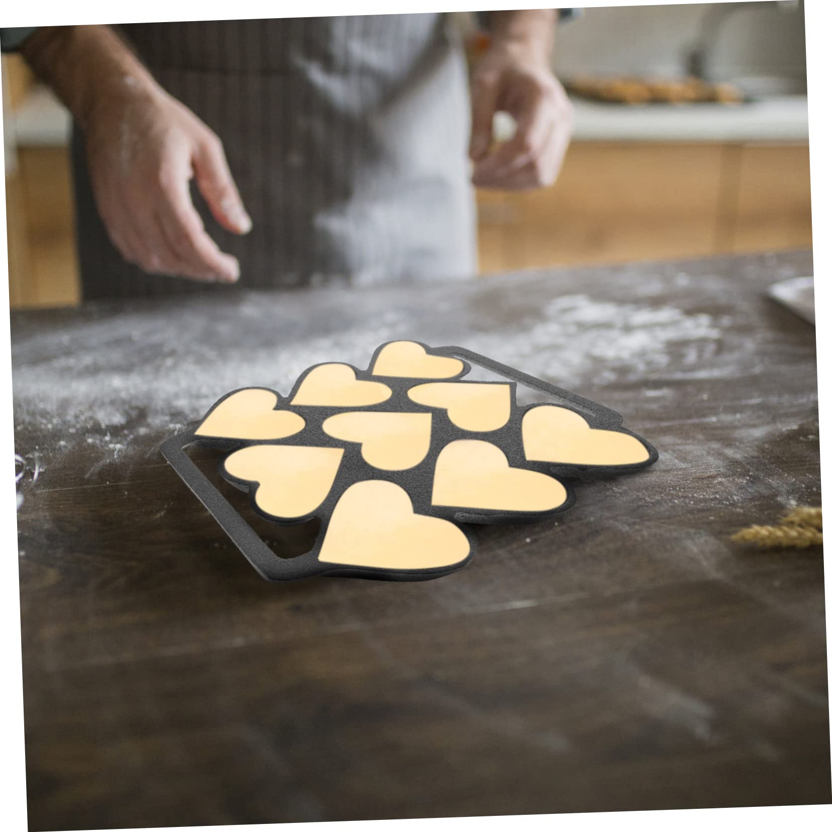 HEMOTON Moule à Pâtisserie Forme Cœur Outil De Cuisine Pour Gâteaux Pâtisserie Forme De Cœur