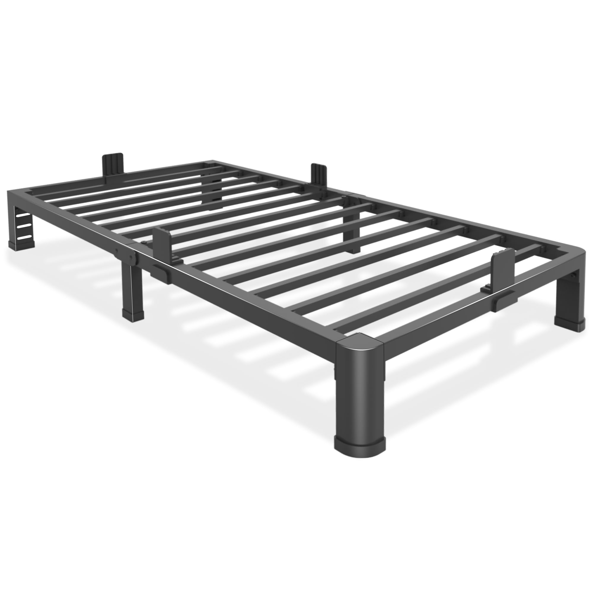 Bilily 6 Inch Low Twin Bed Frame with Round Corner Legs