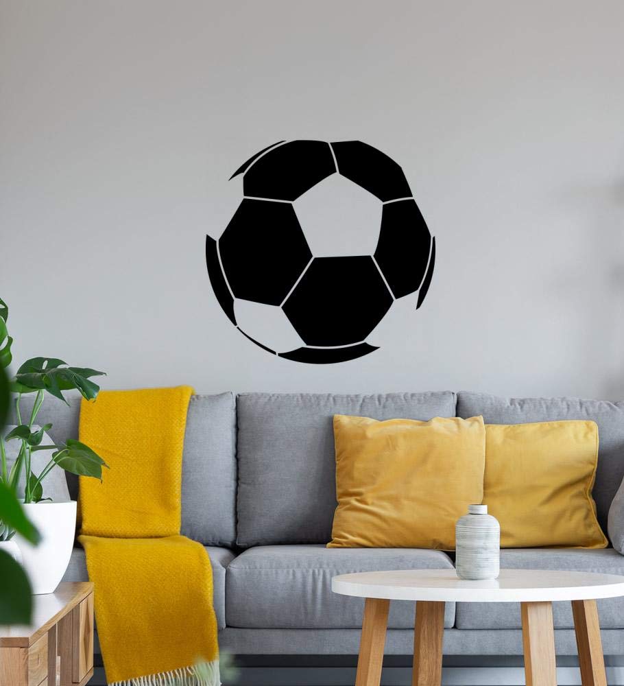 Shirt84.de - Adesivo da parete, motivo: calcio, 46 x 45 cm