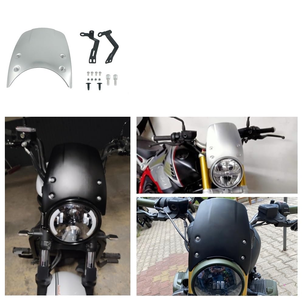 Z Motorcycle Windshield Aluminum Wind Deflector Windscreen for BMW