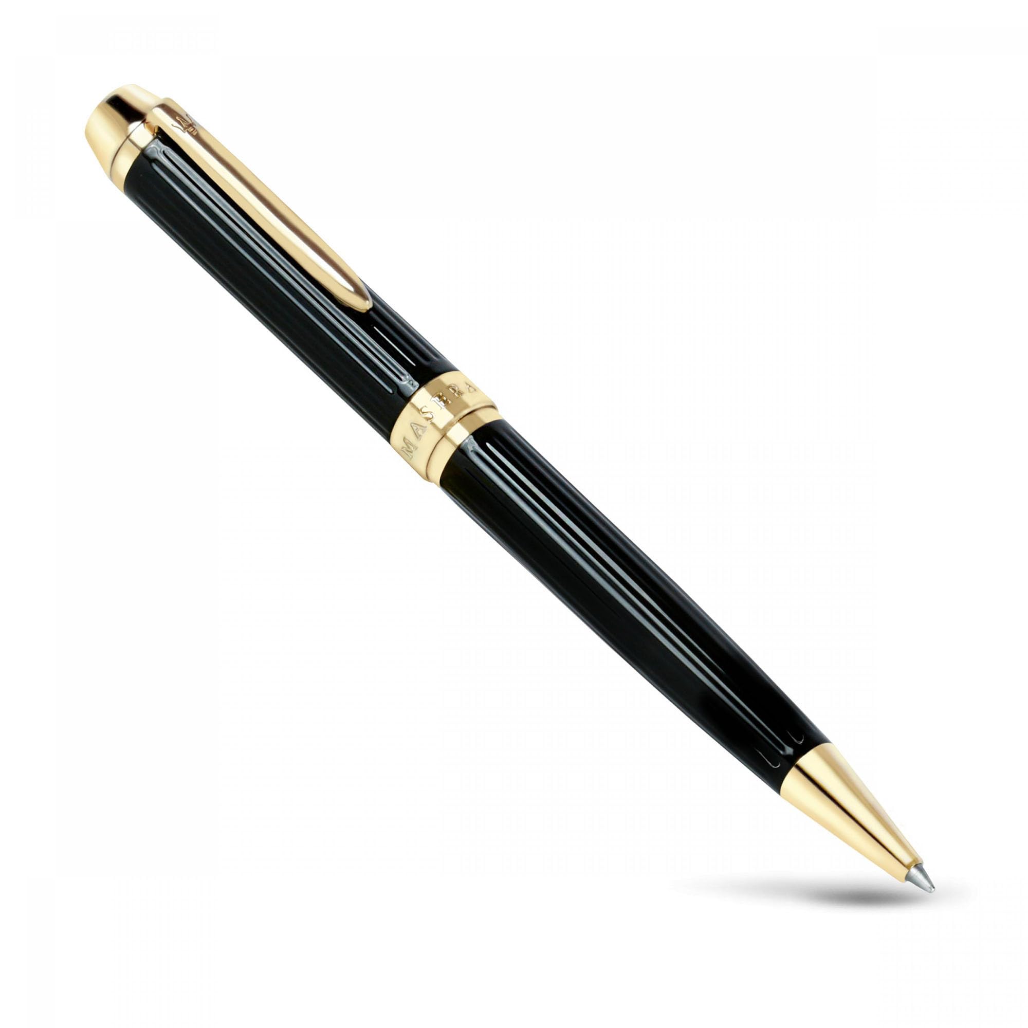Maserati Penna a sfera, Collezione Wi, lunghezza 15 cm, in rame, cromatura e lacca - J880641601