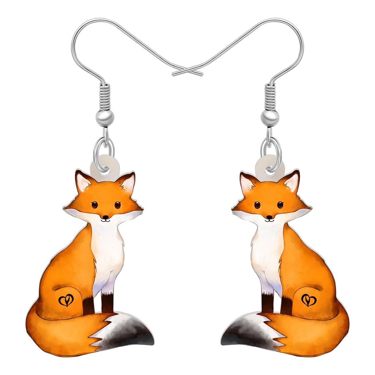 YAYAKO Niedliche Fuchs Ohrringe Modeschmuck Acryl Tropfen baumeln Ohrringe fr Frauen Mdchen Party Favors Fuchs Geschenke Charms