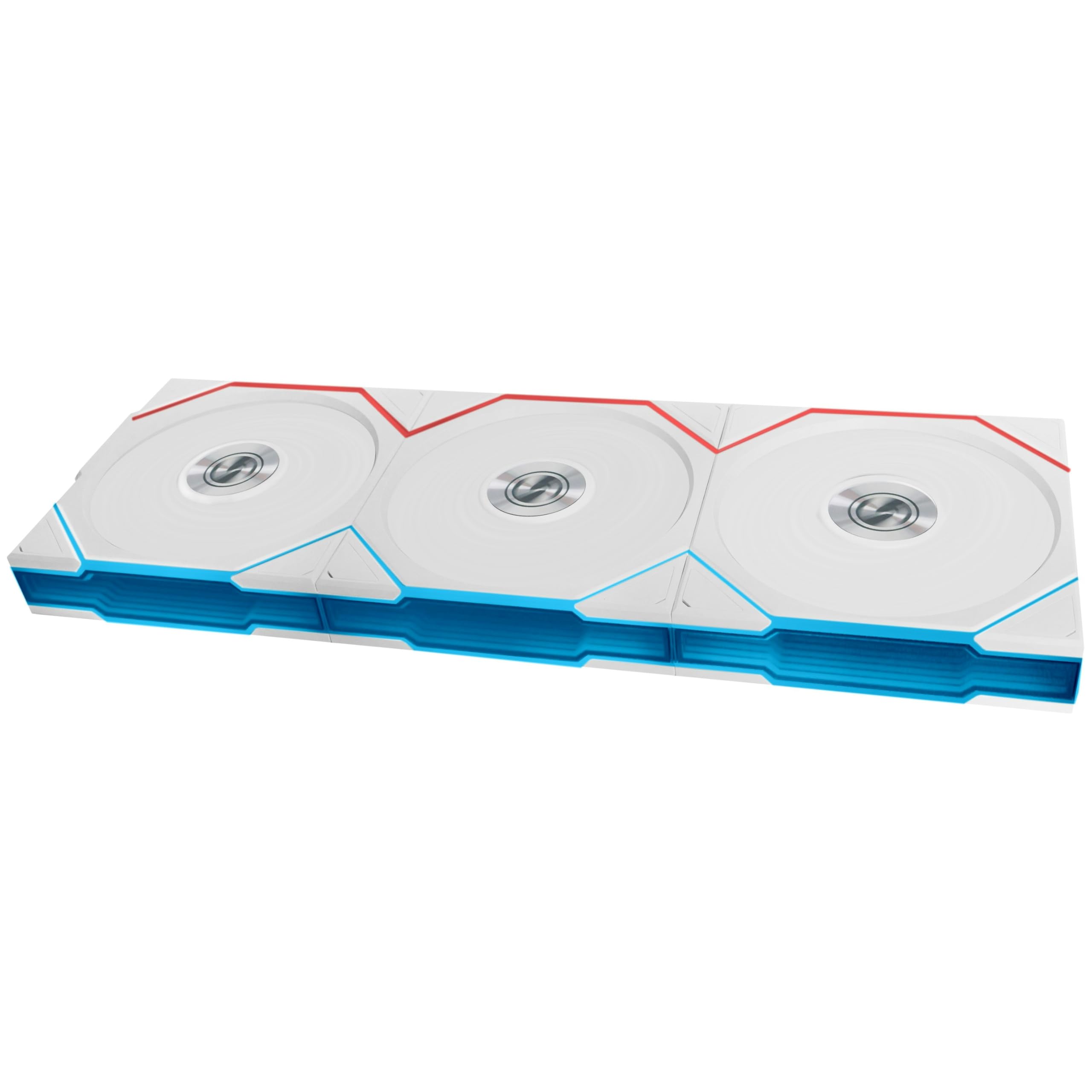Lian Li 12RTL1W3W sistema di raffreddamento per computer Case per computer Ventilatore 12 cm Bianco (Lian Li UNI FAN TL Wireless Reverse 120 White Triple Fan Pack -)