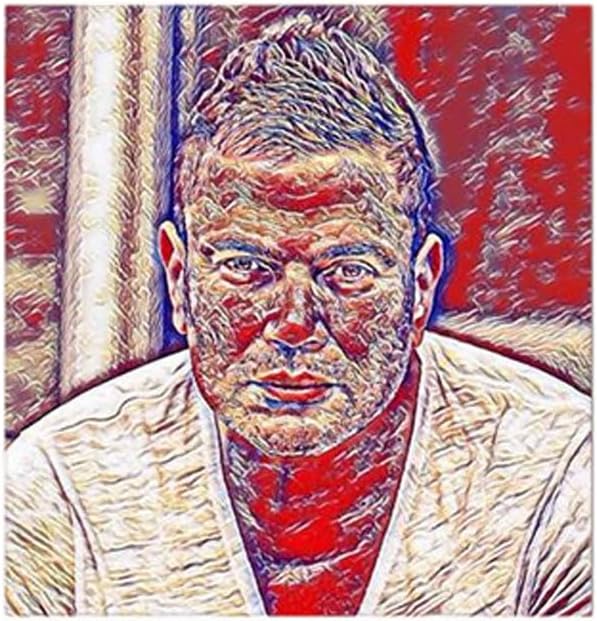 RYN Amr Diab Mdf Wall Art Multicolour