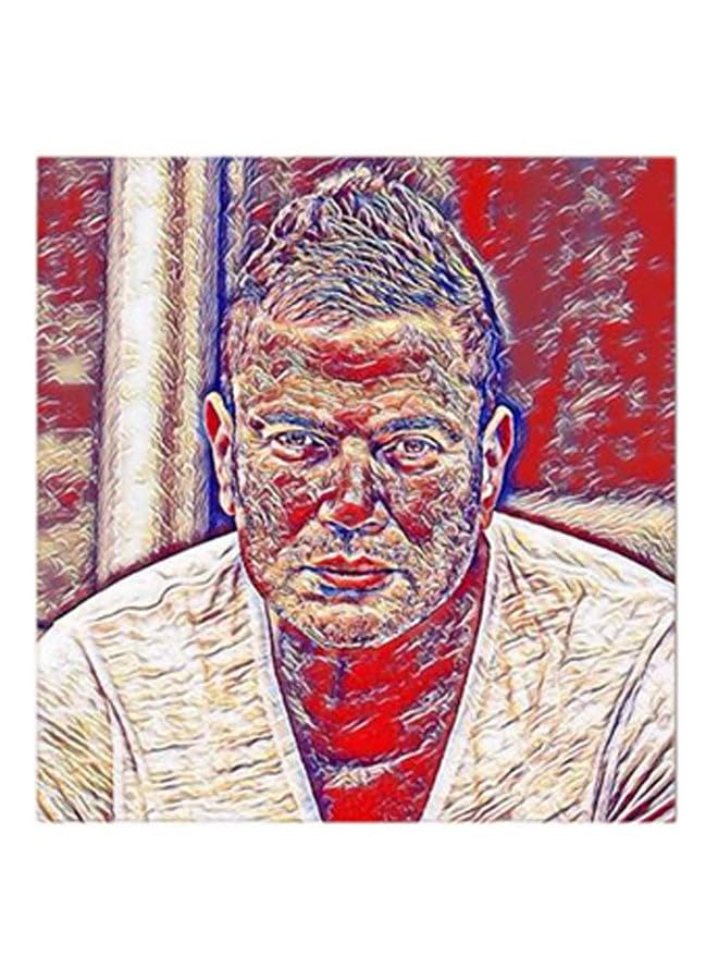 RYN Amr Diab Mdf Wall Art Multicolour