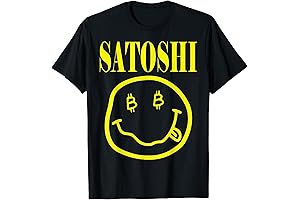 Satoshi Yellow Smile Face T-Shirt: A Wearable Tribute to the Crypto Pioneer