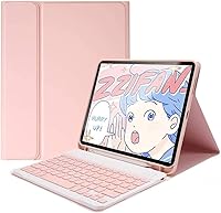 Vista 8 de Teclado a color para Galaxy Tab S6 Lite de 10.4 pulgadas 2024/2022/2020 Funda de teclado Bluetooth desmontable extraíble con Bluetooth, color negro