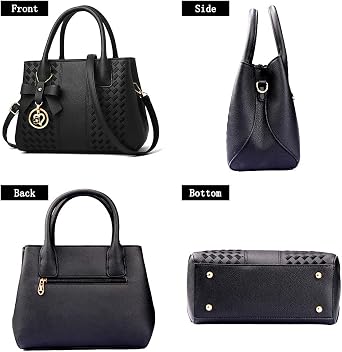 Purses and Handbags for Women Fashion Ladies PU Leather Top Handle Satchel Shoulder Tote Bags | Fashion