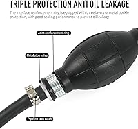 Vista 5 de BARTOO Marine Boat Fuel Line Assembly, 5/16'' 8mm Nylon Braided 7FT Fuel Hose Line with Connector and Primer Bulb for Yamaha Outboard Motors