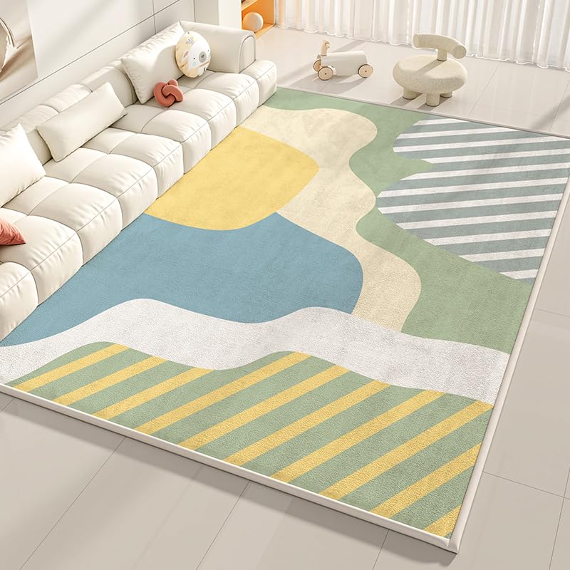 EVANEM Niedliche Karikatur Flanell Rutschfester Teppich Fußmatte Haus Fußmatte Dekoration...