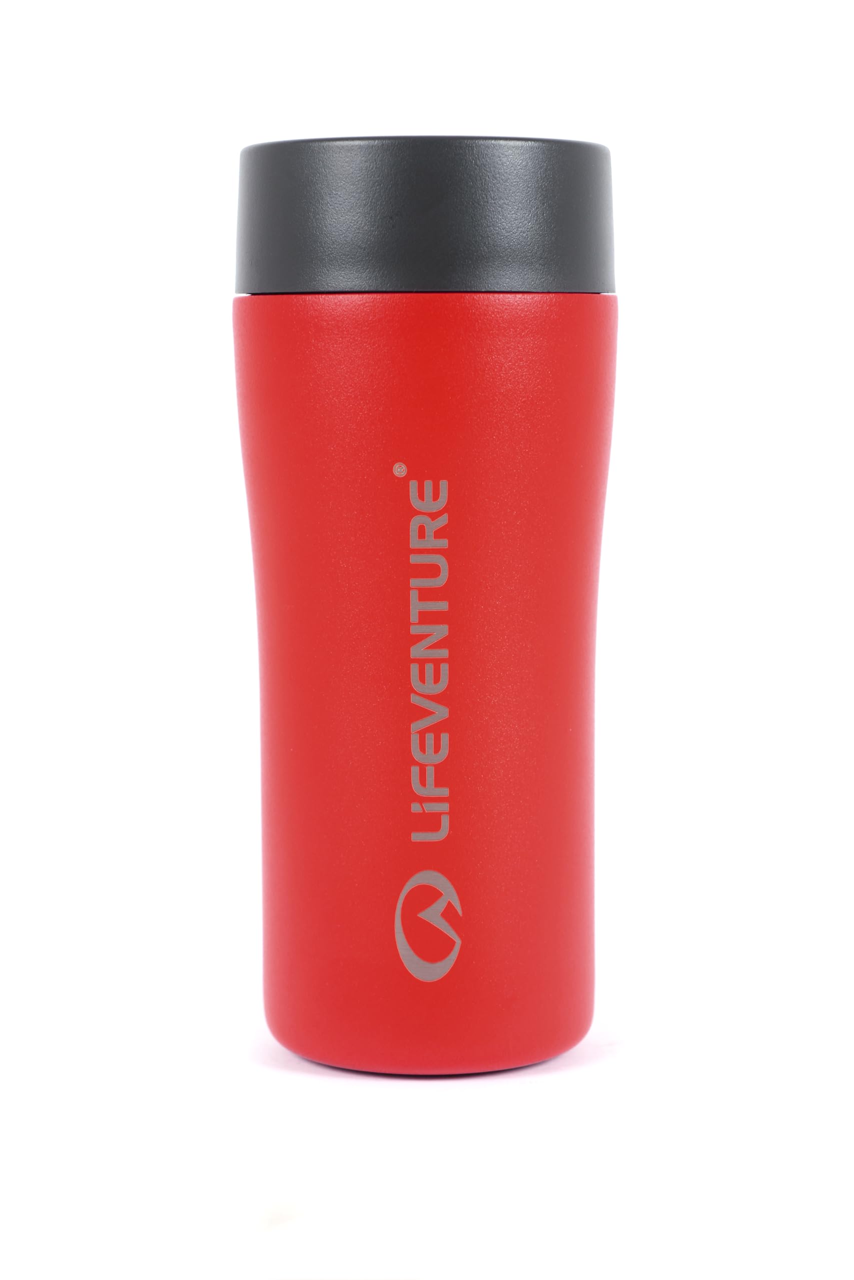 Lifeventure One-Touch Thermal Mug, 360° Push-Click Commuter Lid, 350ml, Red