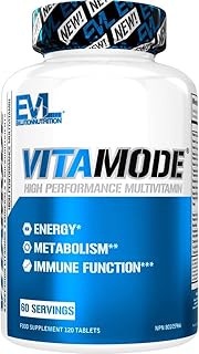 Advanced Daily Adult Multivitamin for Men - Evlution Nutrition VitaMode Men’s Multivitamin with over 20 Men’s Vitamins and Minerals plus Lycopene and ALA for Energy and Immune Support (60 Servings)