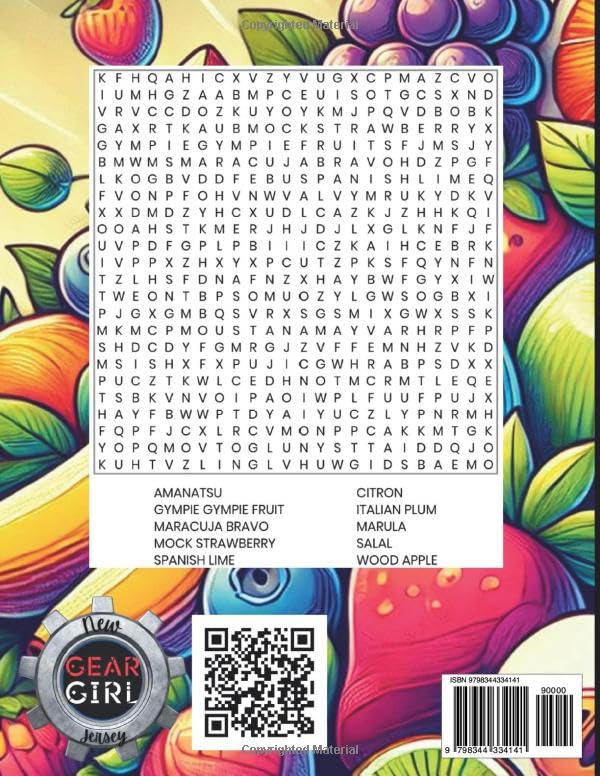 Culinary Fruit, The Juiciest Word Search Puzzle Book Ever!, Level: Hard: 50 Puzzles for for foodies, puzzle lovers, and anyone craving a brain-boosting snack!