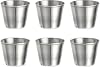 uxcell Stainless Steel Shot Glasses, 6pcs 50ml/1.8 OZ Clear Round Shot Glasses Bulk for Bar Restaurants Home