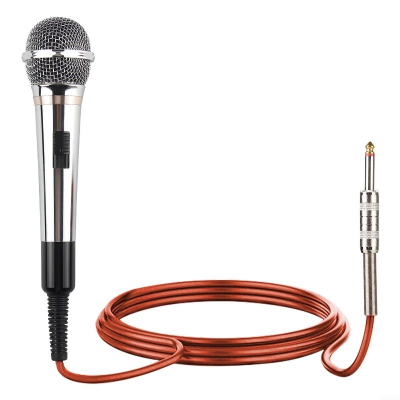 Micrófono con cable y captura de audio transparente para vivo 8