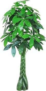 Artificial Trees Fake Tree Artificial Money Tree Pachira Aquatica Fake Plants Simulation Tree Faux Tree for Indoor Outdoor Home Decoration Carefully Crafted